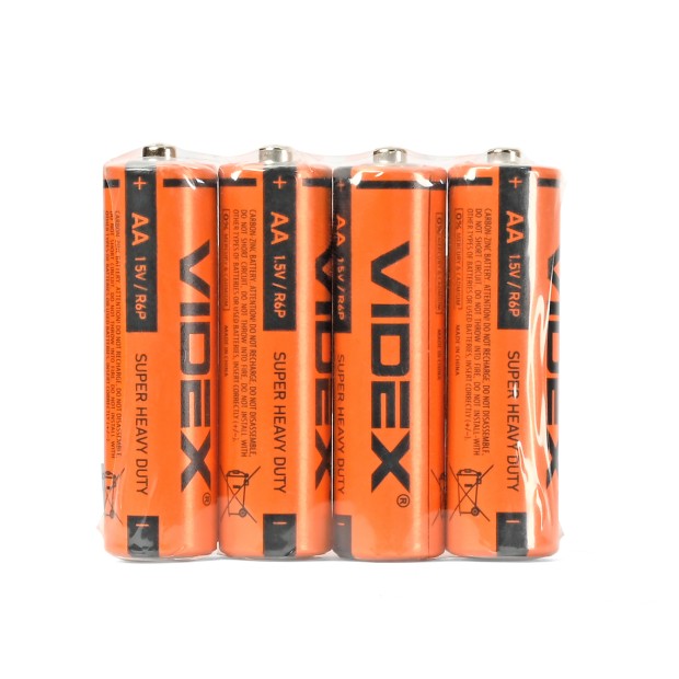 Батарейка Videx R06P AA (4шт)