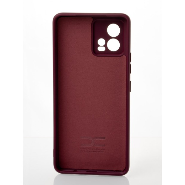 Силикон Original Motorola Moto G72 (ShutCam) (Бордовый)