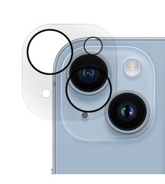 Защитное стекло на камеру Clear Armor Apple iPhone 15 / 15 Plus