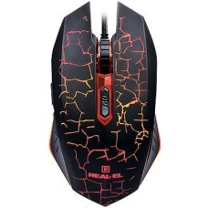 Миша дротова ігрова Real-El RM-505 (Чорний)