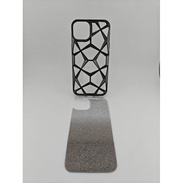 Накладка 3D Prism Metal для Apple iPhone 13 / 14 (чорна)