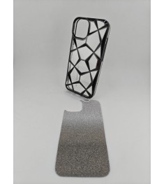 Накладка 3D Prism Metal для Apple iPhone 13 / 14 (чорна)