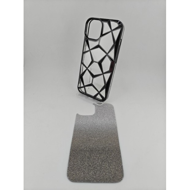 Накладка 3D Prism Metal для Apple iPhone 13 / 14 (чорна)