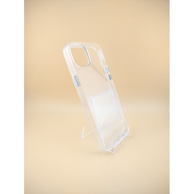 Силіконовий чохол Space Case для Apple iPhone 15 Plus (Прозорий)