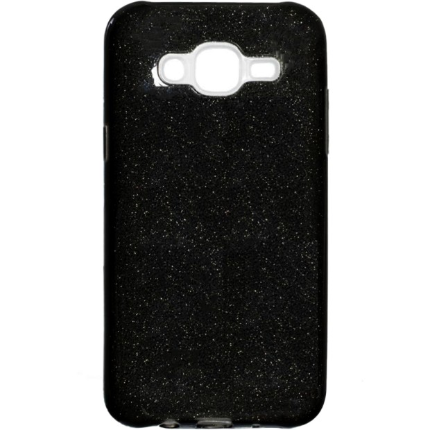Силіконовий чохол Glitter для Samsung Galaxy J2 (2016) J200 (чорний)