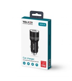 АЗУ-адаптер Walker WCR-21 (1USB1.0 / 1USB2.4) (Чёрный)