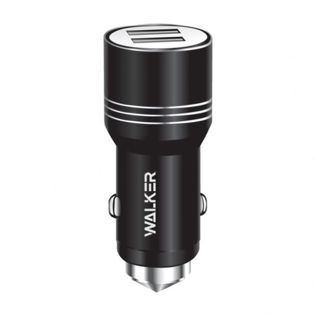 АЗУ-адаптер Walker WCR-21 (1USB1.0 / 1USB2.4) (Чёрный)