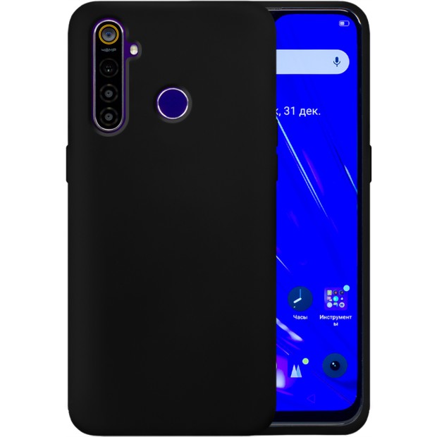 Оригінальний силіконовий чохол 360 для Realme 5 Pro (Чорний)