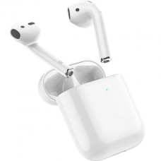 Бездротові навушники-гарнітура Hoco Airpods 2 (EW02) (Білий) (Знижка) (2 Категорія)