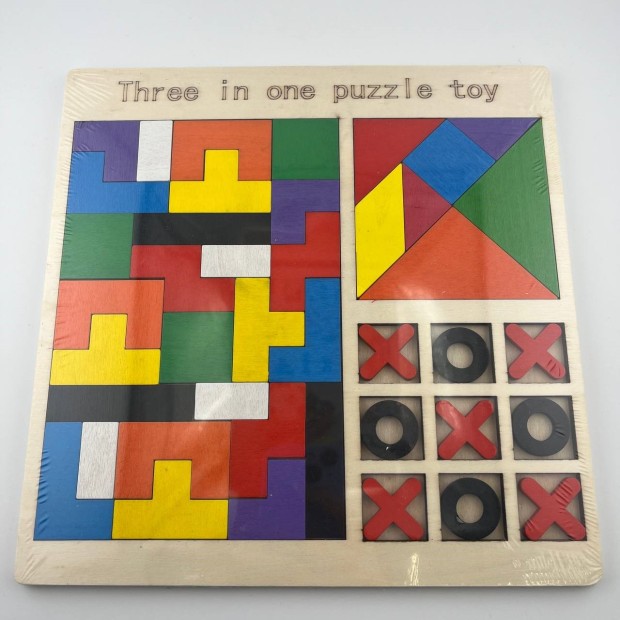 Дерев'яна головоломка 3 в 1