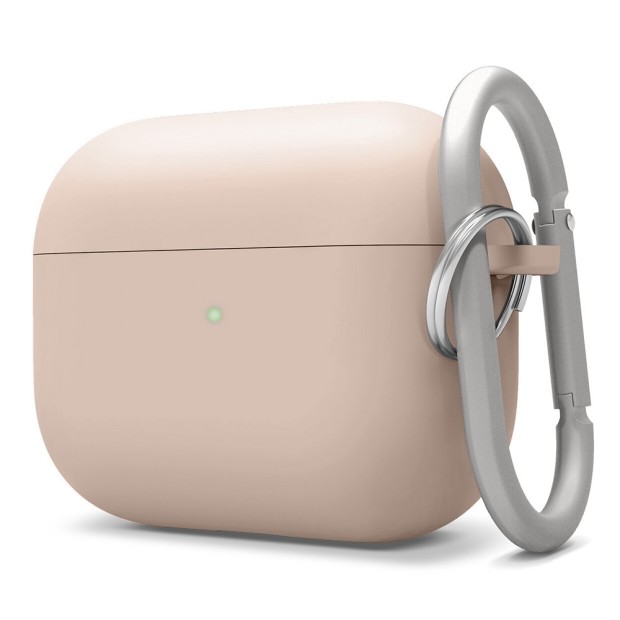 Чохол для навушників Full Silicone Case with Microfiber Apple AirPods Pro (08) Pink Sand