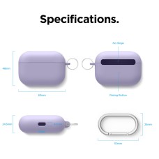 Чехол для наушников Full Silicone Case with Microfiber Apple AirPods Pro (08) Pink Sand