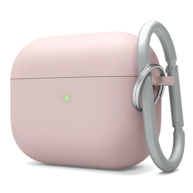 Чохол для навушників Full Silicone Case with Microfiber Apple AirPods Pro (08) Pink Sand