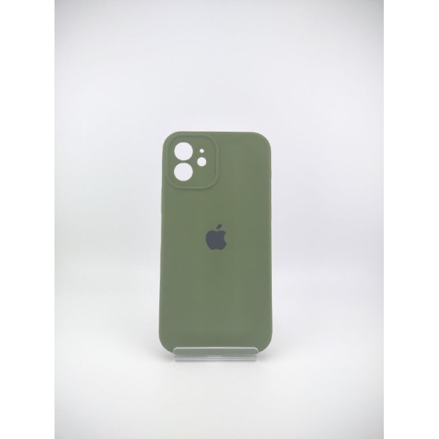 Силіконовий чохол Original RoundCam для Apple iPhone 12 (46) Глибокий Зелений