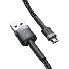 USB-кабель Baseus Cafule Edition 2.4A (2m) (MicroUSB) (Чёрный) CAMKLF-CG1