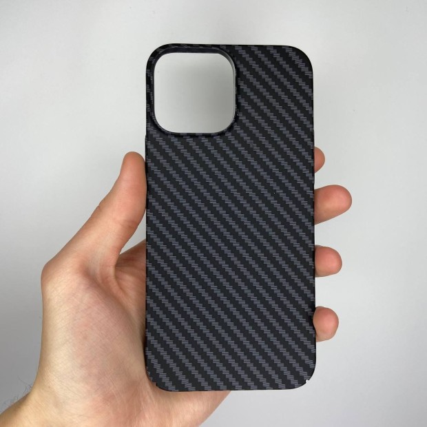 Чехол-накладка Carbon MagSafe для Apple iPhone 13 Pro Max (Чёрный)