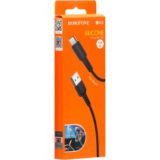 USB-кабель Borofone Silicone BX30 (MicroUSB) (Чёрный)