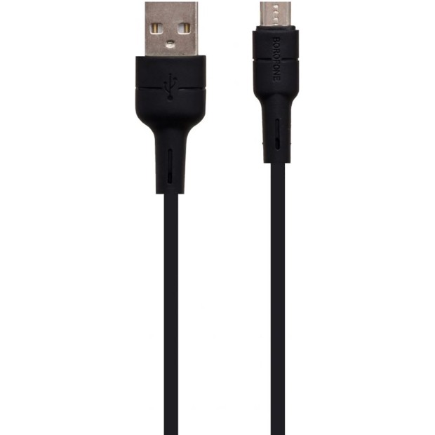 USB-кабель Borofone Silicone BX30 (MicroUSB) (Чорний)