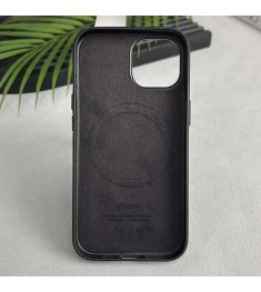 Чохол Leather Case з MagSafe для Apple IPhone 15 Pro Max (Чорний)