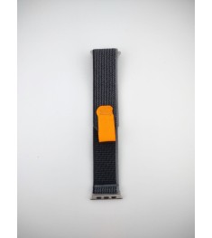 Apple Watch Trail Loop ремінець 38  /  40  /  41 (чорний  /  помаранчевий)