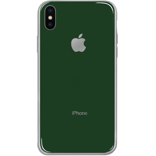 Силіконовий чохол Zefir для Apple iPhone Xs Max (Темно-зелений)
