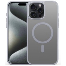 Силіконовий чохол Alabay Cloud Matte для Apple iPhone 15 Pro Max (Сірий)