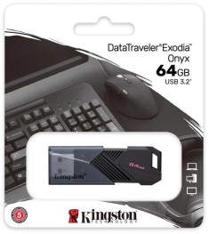USB 3.2 флеш-накопичувач Kingston DataTraveler Exodia Onyx DTXON 64Гб