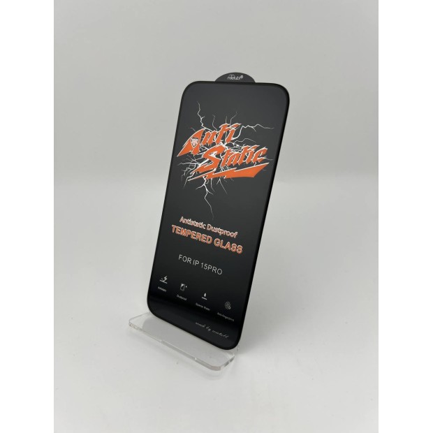 Защитное стекло 5D Statica HD Apple iPhone 15 Pro Black