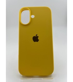 Оригінальний силіконовий чохол круглої форми для Apple iPhone 16 (13) жовтого ко.. Оригінальний силіконовий чохол круглої форми для Apple iPhone 16 (13) жовтого ко..