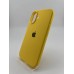 Оригінальний силіконовий чохол круглої форми для Apple iPhone 16 (13) жовтого кольору