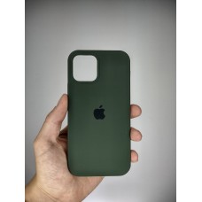 Силікон Original Round Case Apple iPhone 12  /  12 Pro (69) Atrovirens