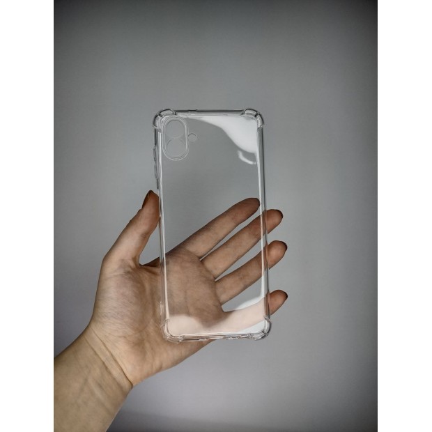 Силікон 6D Samsung Galaxy A04 (ShutCam) (Прозорий)