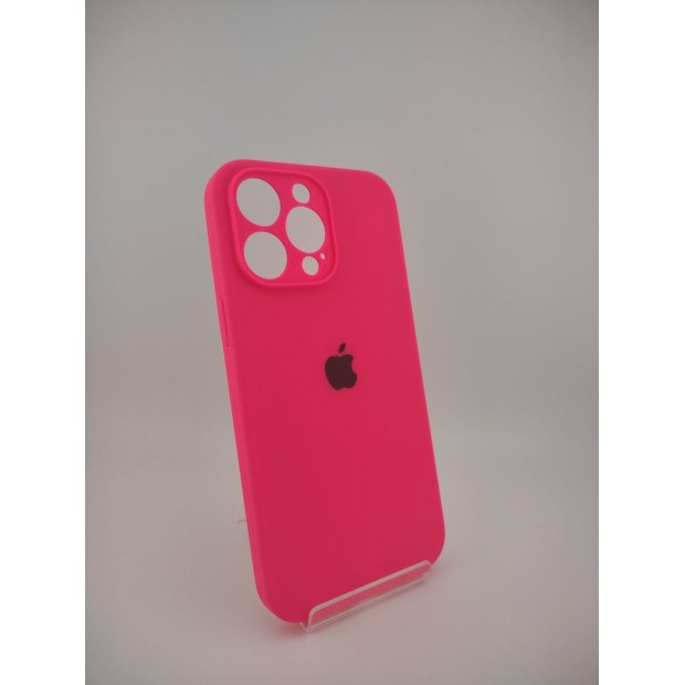 Силіконовий чохол Original RoundCam для Apple iPhone 14 Pro Max (31) рожевий, як у Барбі (уцінка) (Категорія 1)