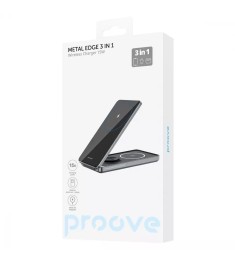 Бездротовий зарядний пристрій Proove Metal Edge 3в1 (Сірий) WSME15010003