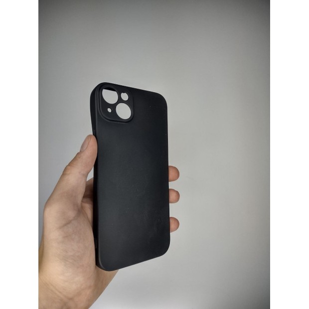 Силіконовий чохол ShutCam Graphite для Apple iPhone 14 Plus (Чорний)