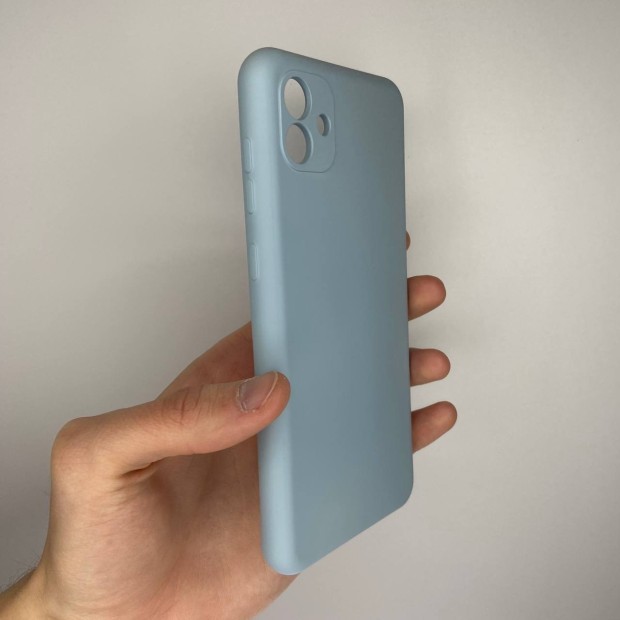 Силикон Original Samsung Galaxy A04 (2022) (ShutCam) (Голубой)