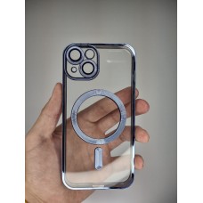 Чохол UMKU Shining with MagSafe для Apple iPhone 14 (синій)
