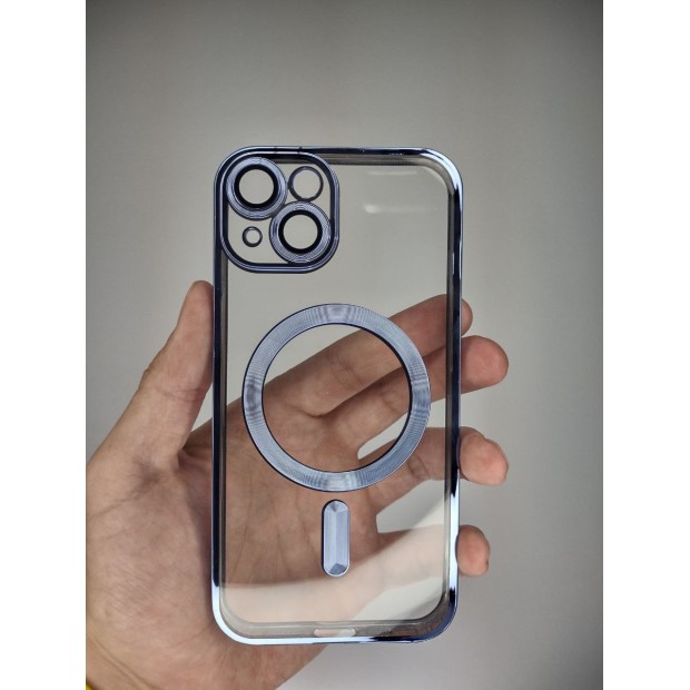 Чохол UMKU Shining with MagSafe для Apple iPhone 14 (синій)