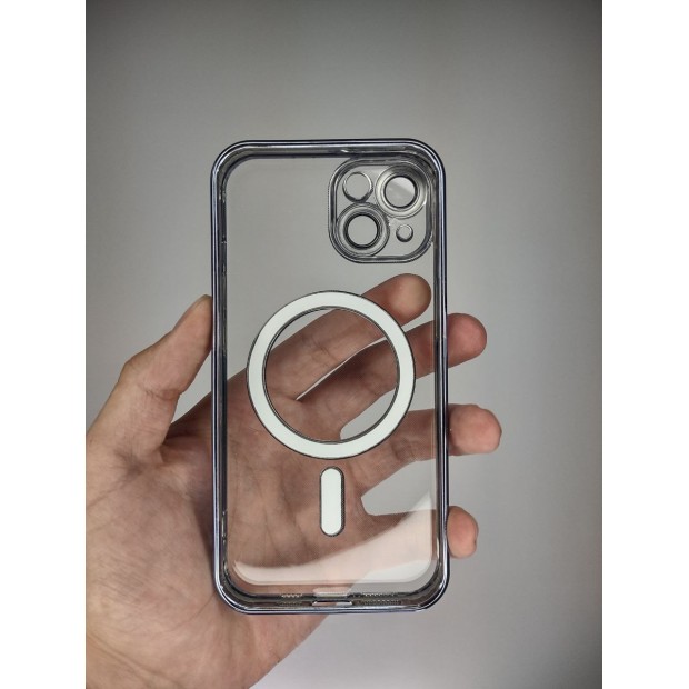 Чохол UMKU Shining with MagSafe для Apple iPhone 14 (синій)
