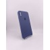 Оригінальний квадратний круглий чохол для Apple iPhone XS Max (09) Силікон Midnight Blue