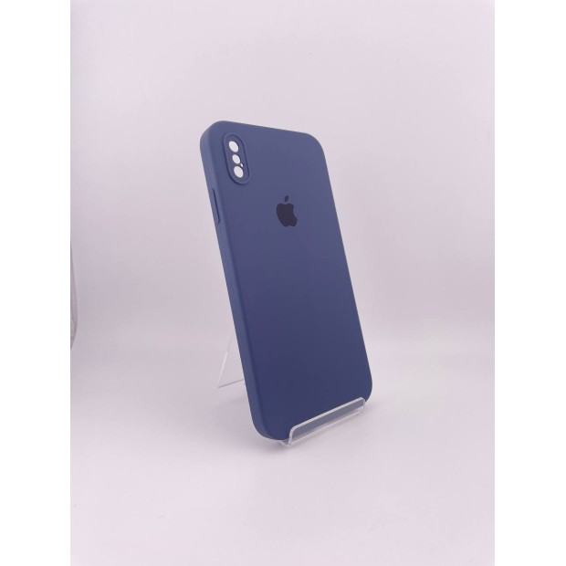 Оригінальний квадратний круглий чохол для Apple iPhone XS Max (09) Силікон Midnight Blue Оригінальний квадратний круглий чохол для Apple iPhone XS Max (09) Силікон Midnight Blue