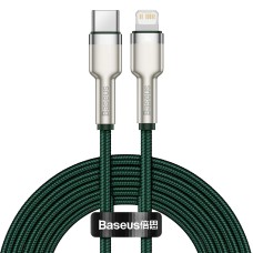USB-кабель Baseus Cafule Metal Data 20W (1m) (Type-C to Lightning) (Зелёный) CATLJK-A06