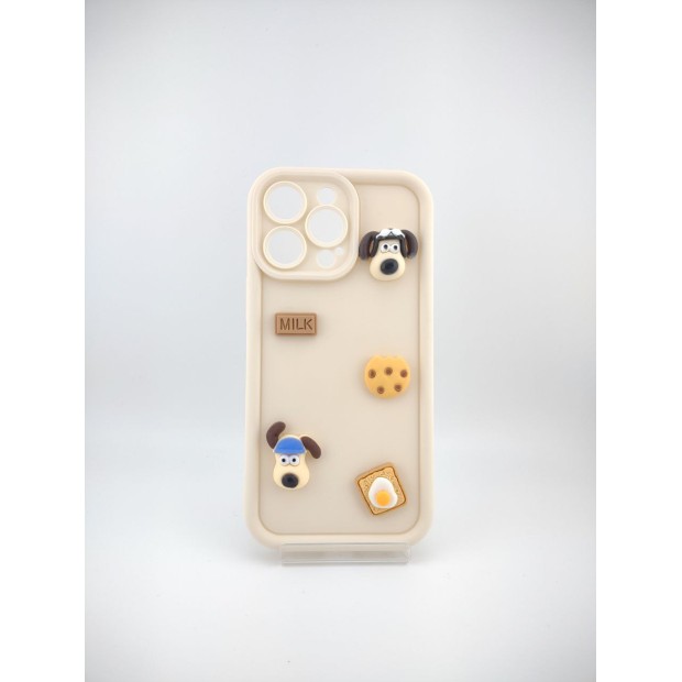 Чехол Pretty Things Case Apple iPhone 14 Pro Max (White/Cookie)