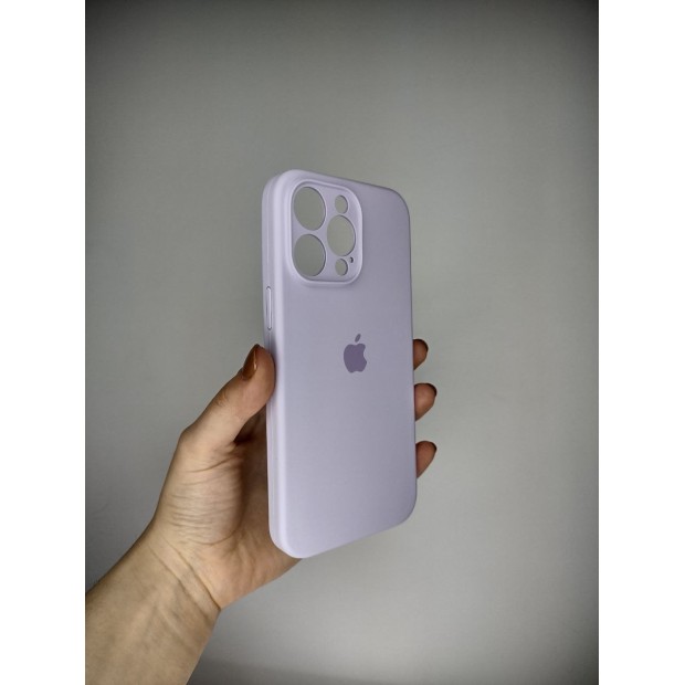 Силикон Original RoundCam Case Apple iPhone 14 Pro Max (43) Glycine