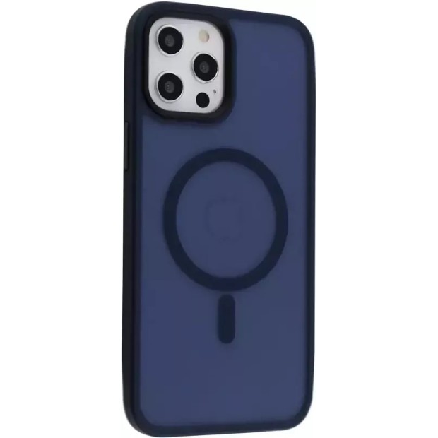 Чохол WAVE Matte Insane Case з MagSafe для iPhone 12  /  12 Pro (Опівнічний Синій)