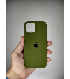 Силіконовий оригінальний чохол Apple iPhone 15 (46) темно-зелений
