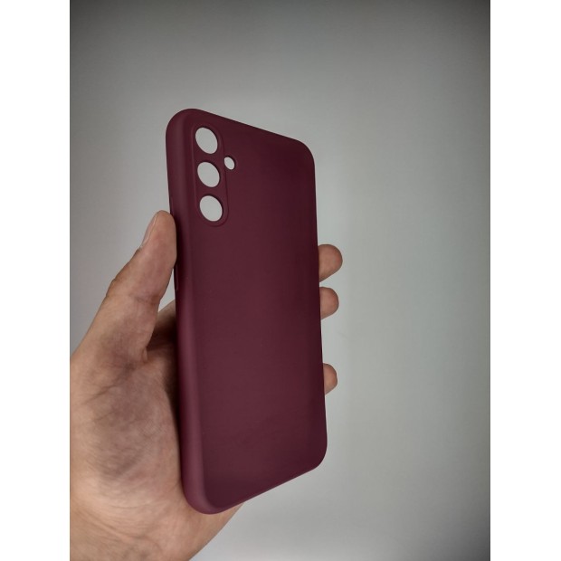 Силикон Original Samsung Galaxy A34 (ShutCam) (Бордовый)