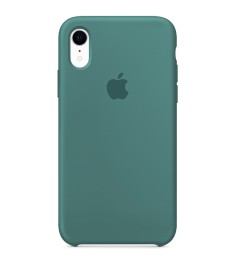 Силіконовий оригінальний чохол Apple iPhone XR (55) Чорно-зелений