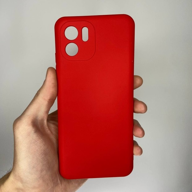 Силіконовий Original 360 чохол з логотипом для Xiaomi Redmi A2  /  A1 (ShutCam) (Червоний)