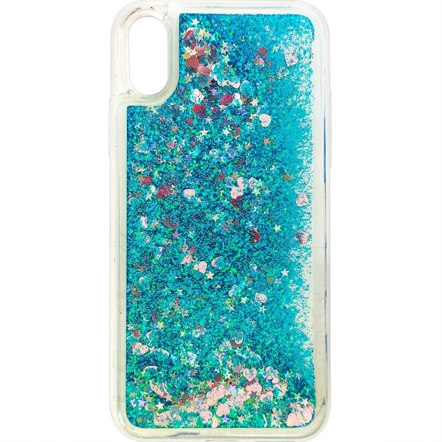 Силіконовий чохол Liquid Fashion для Apple iPhone X  /  XS (синій)